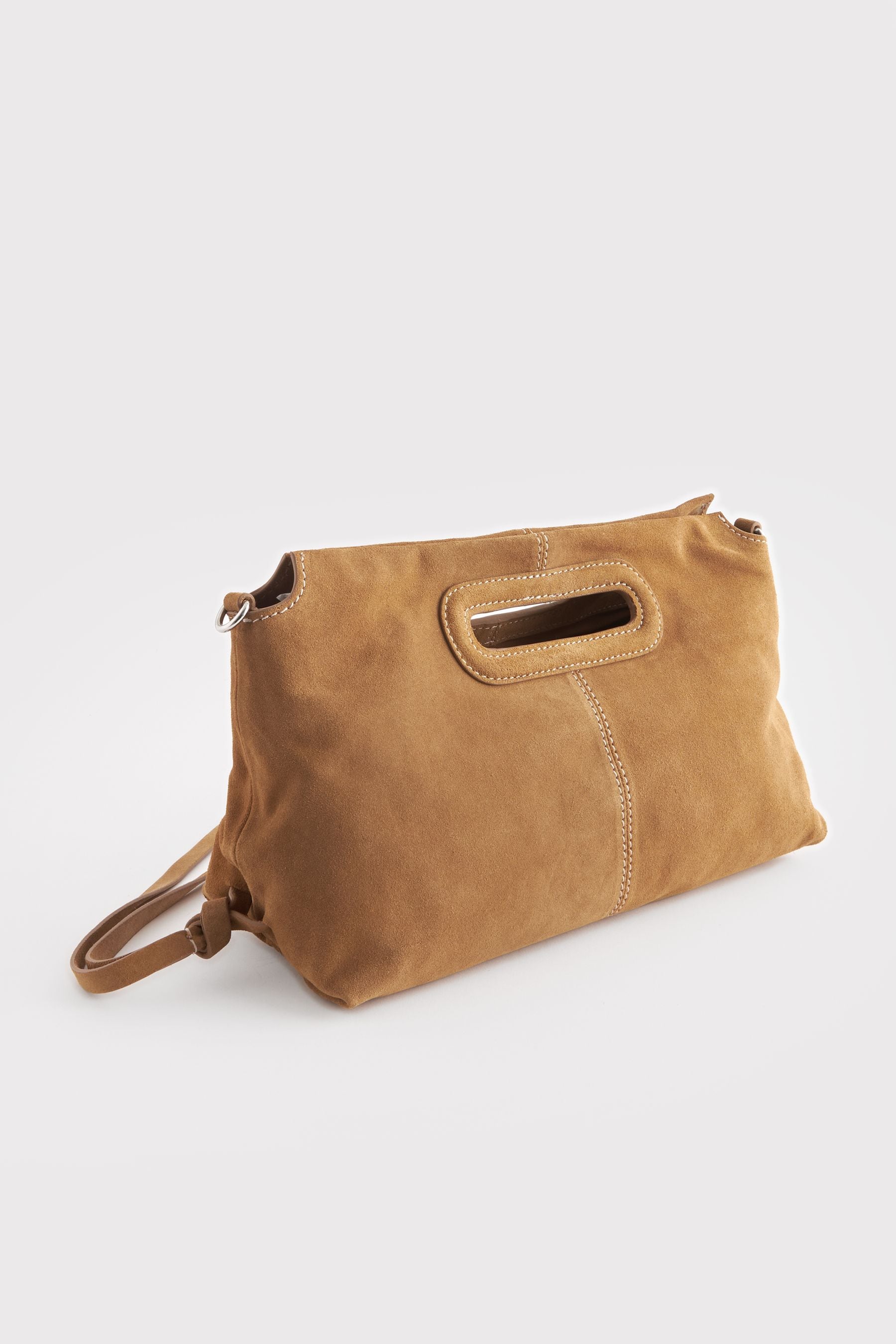Buy Tan Brown Suede Clutch Bag from Next Lithuania
