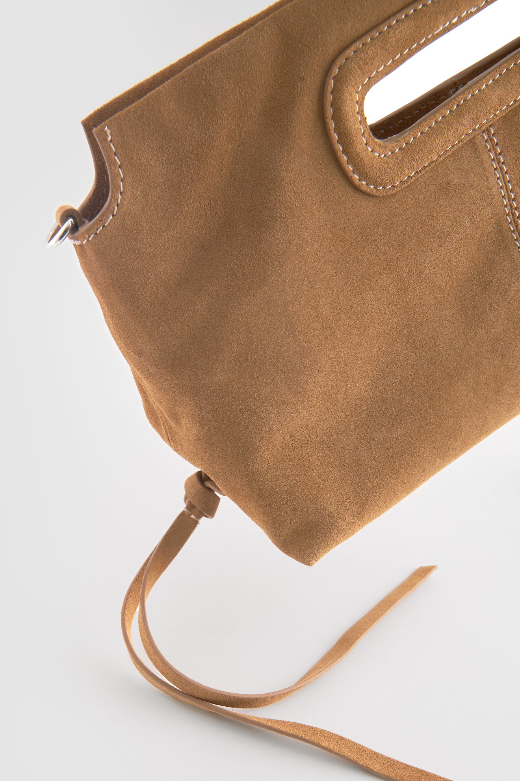 Buy Tan Brown Suede Clutch Bag from Next Austria