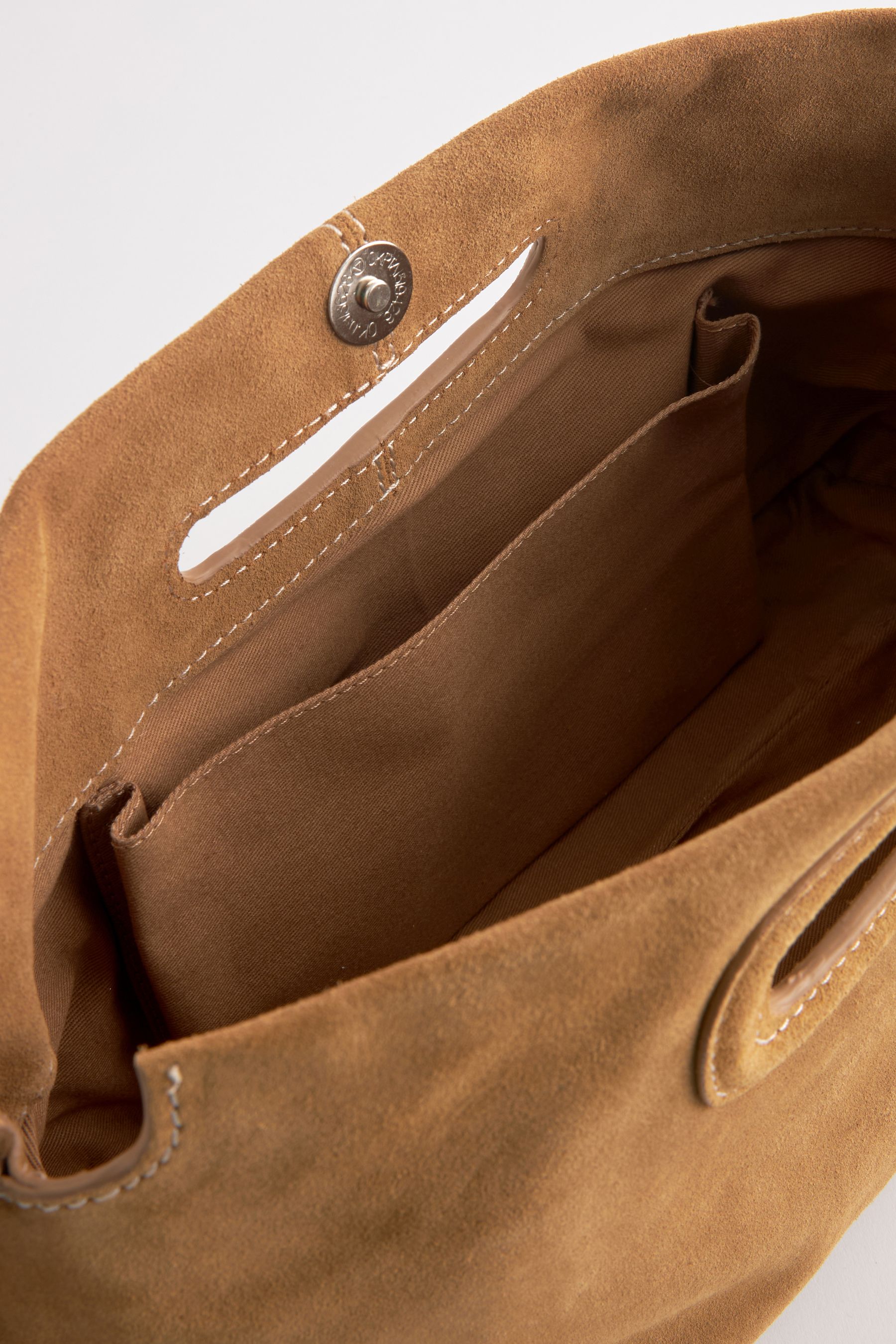 Tan suede clutch online
