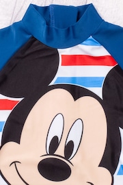 Vanilla Underground Blue Disney Mickey Mouse Licensing Boys Short Sleeve Swimsuit - Image 2 of 4