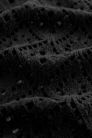 Black Wide Sleeve Crochet Jumper - Image 5 of 5