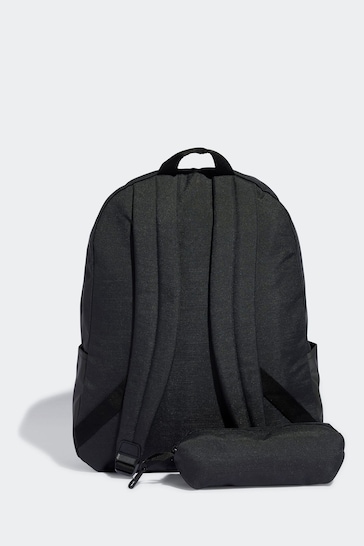adidas Black Classic Horizontal 3-Stripes Backpack