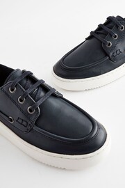 Navy Lace Up Boat Shoes - Image 5 of 5