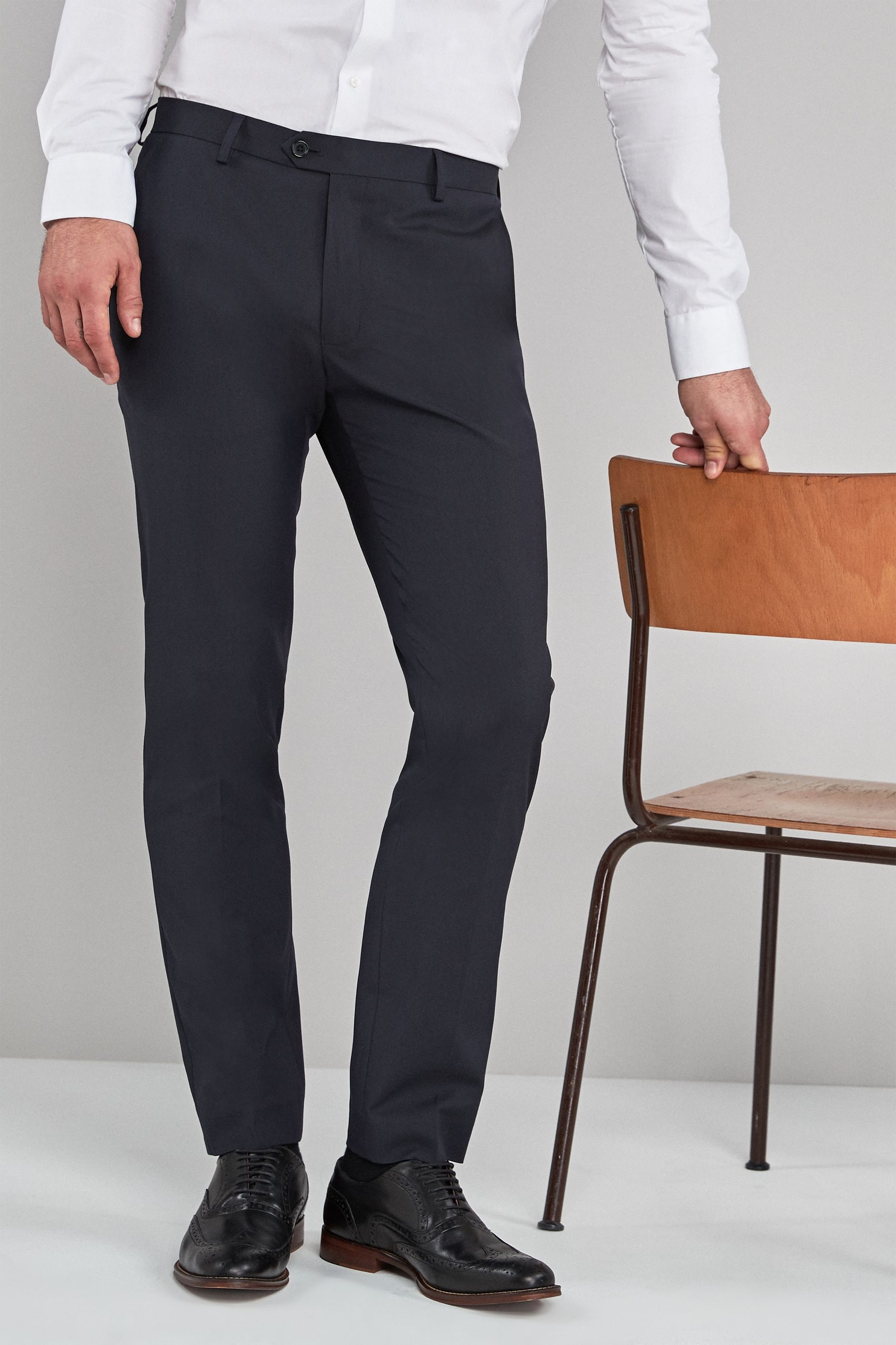Mens skinny smart trousers on sale