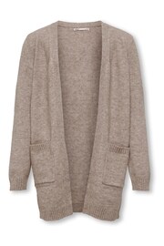 ONLY KIDS Grey Longline Pocket Cardigan - Image 1 of 2