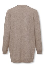 ONLY KIDS Grey Longline Pocket Cardigan - Image 2 of 2