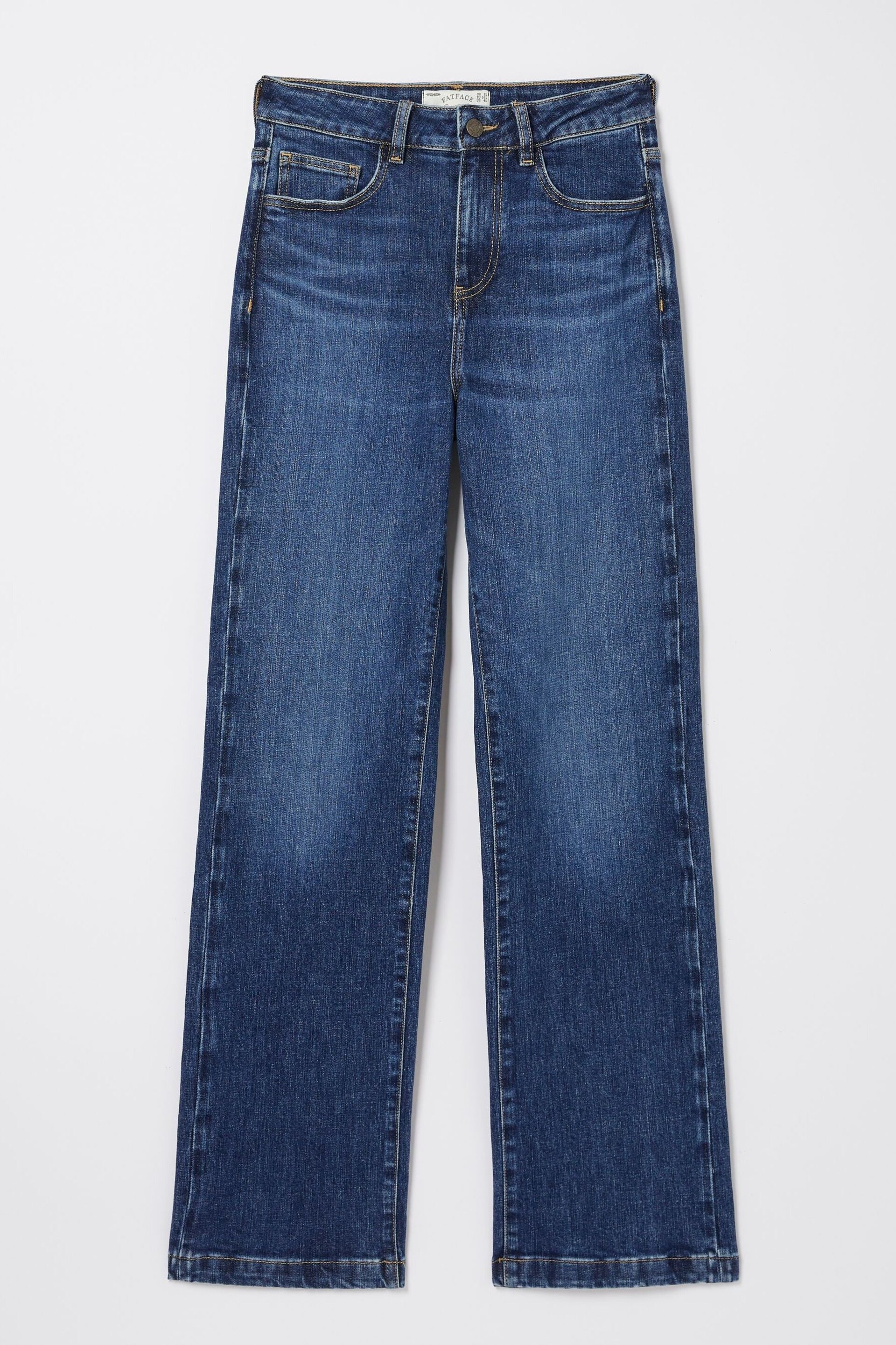 FatFace Blue Elise Wide Leg Jeans - Image 6 of 6