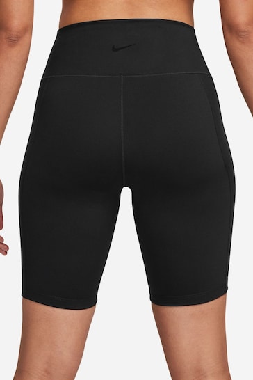 Nike Black One Leak Protection Period High Waisted 8 Cycling Shorts