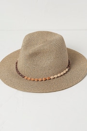 FatFace Natural Multi Weave Fedora Hat - Image 2 of 3