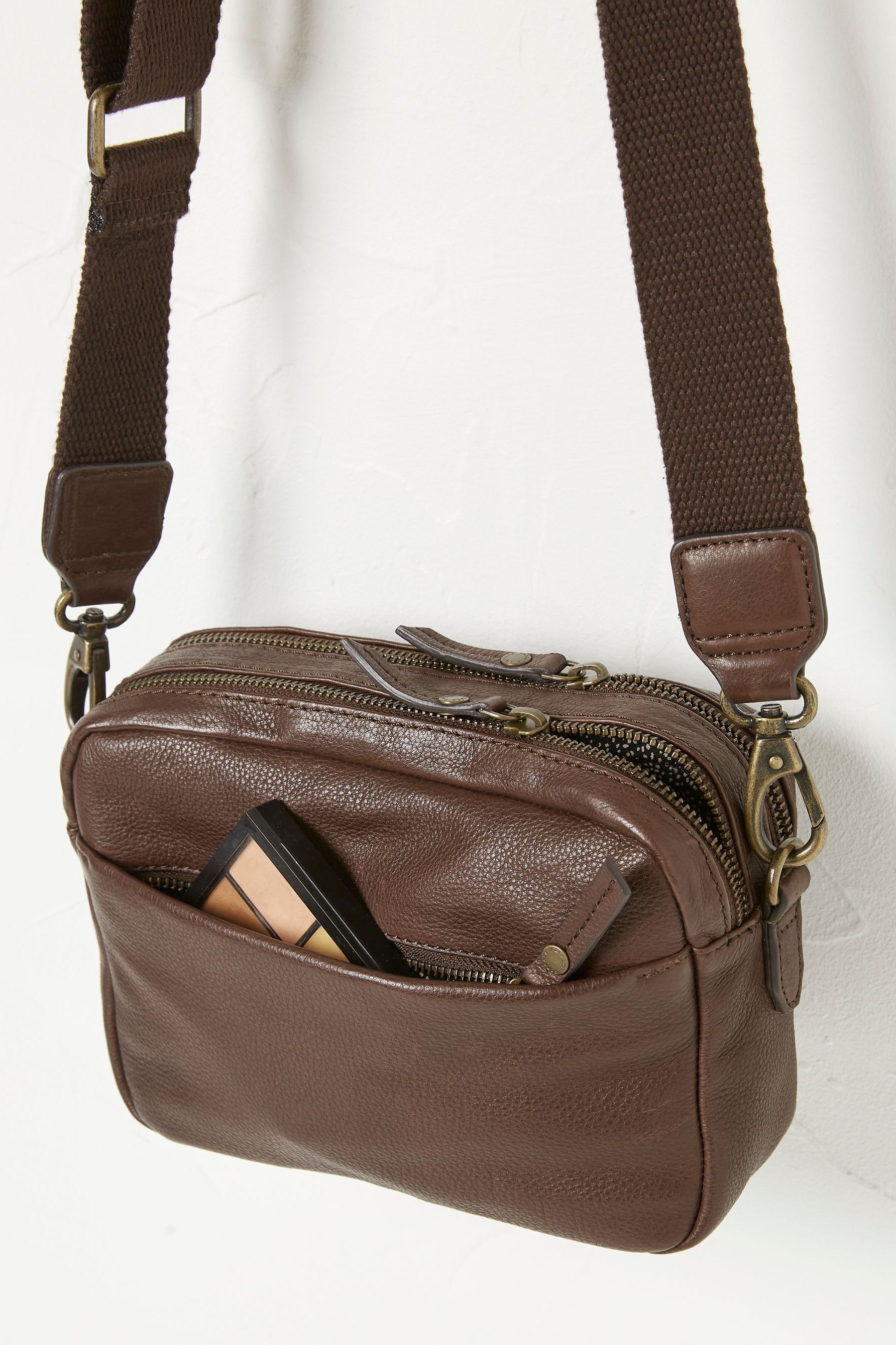 Brown FatFace Camera Bag