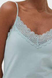 FatFace Green V-Neck Lace Camisole - Image 3 of 4