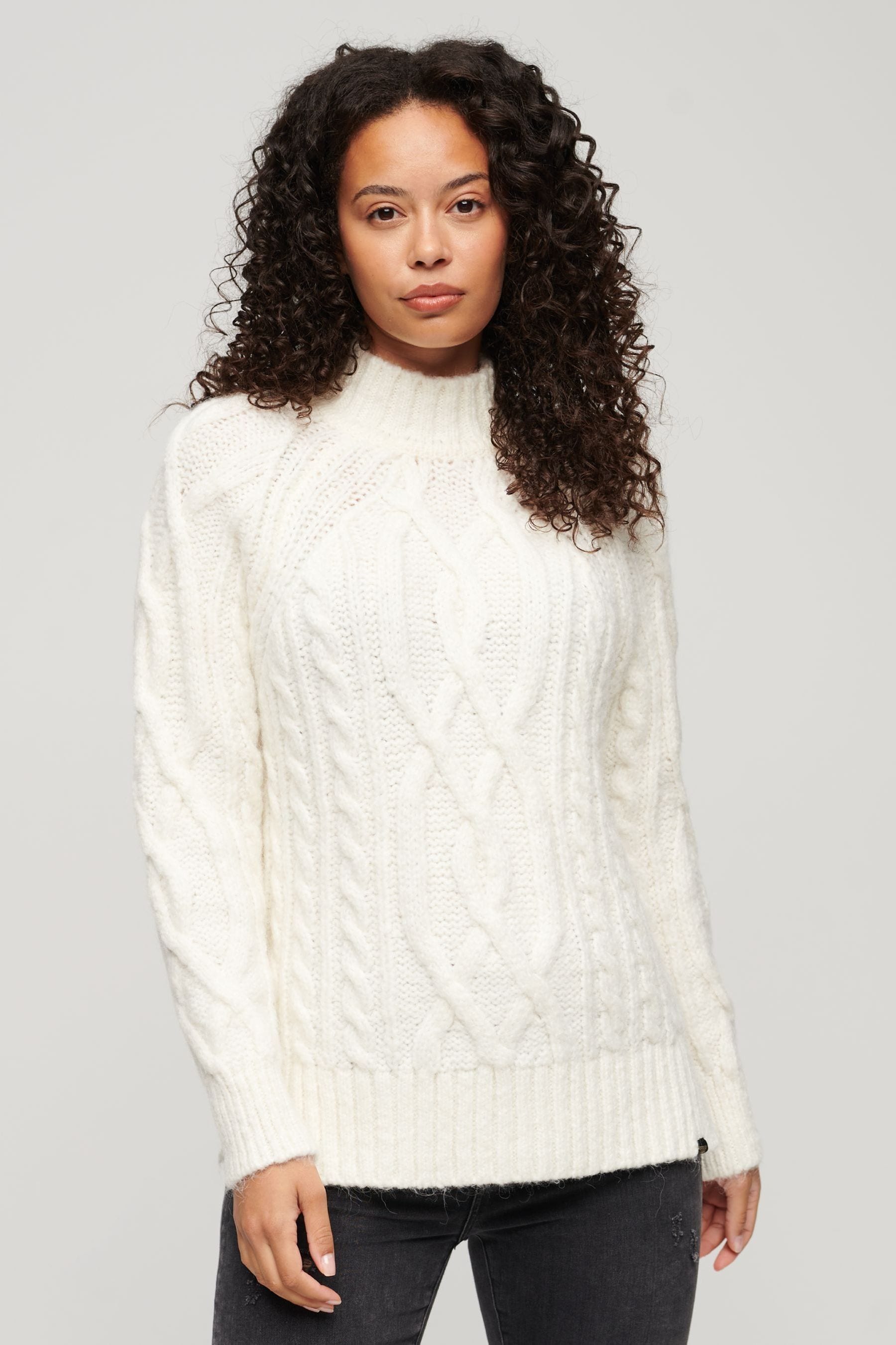 Superdry knitted jumper cheap
