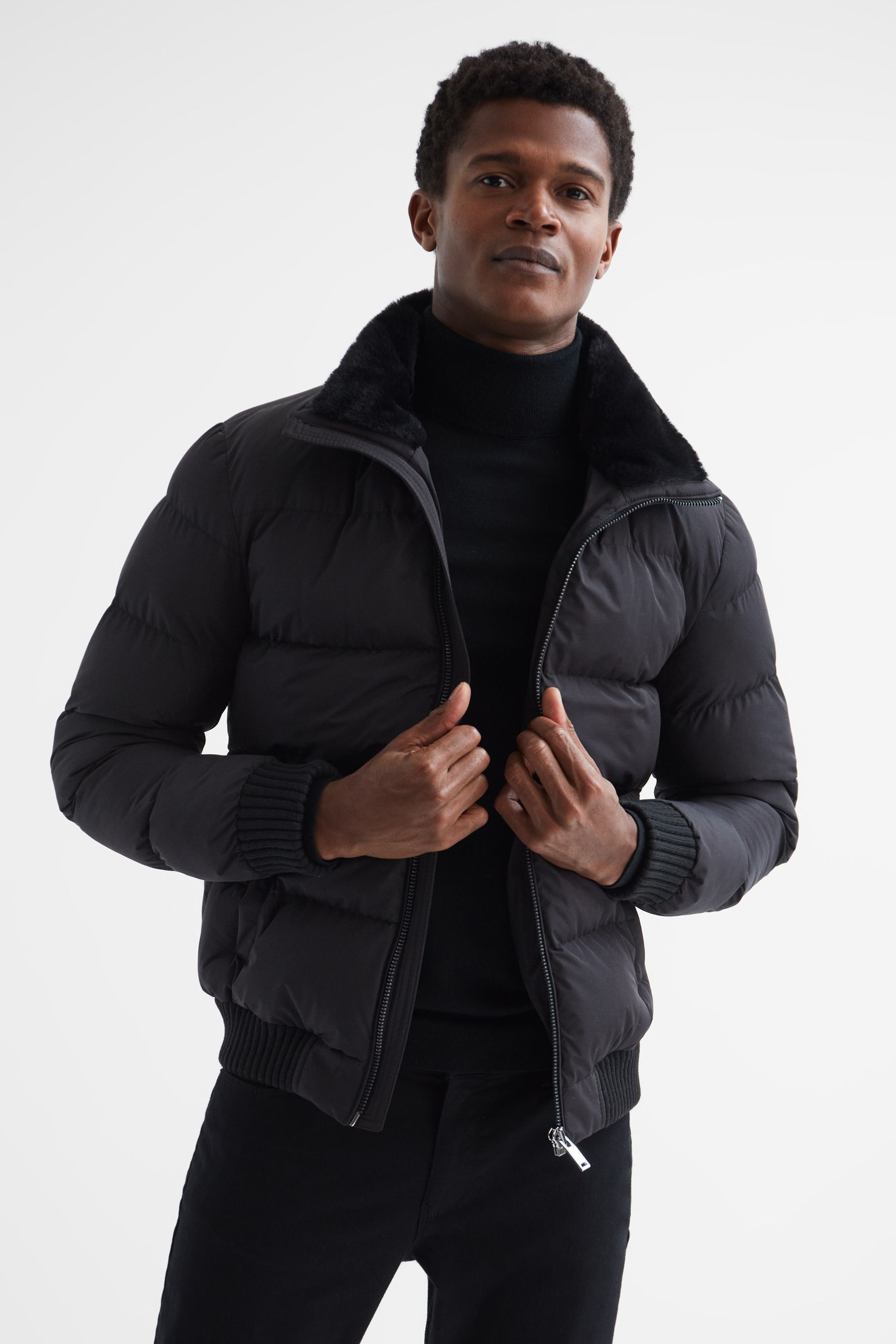 Reiss fur jacket on sale