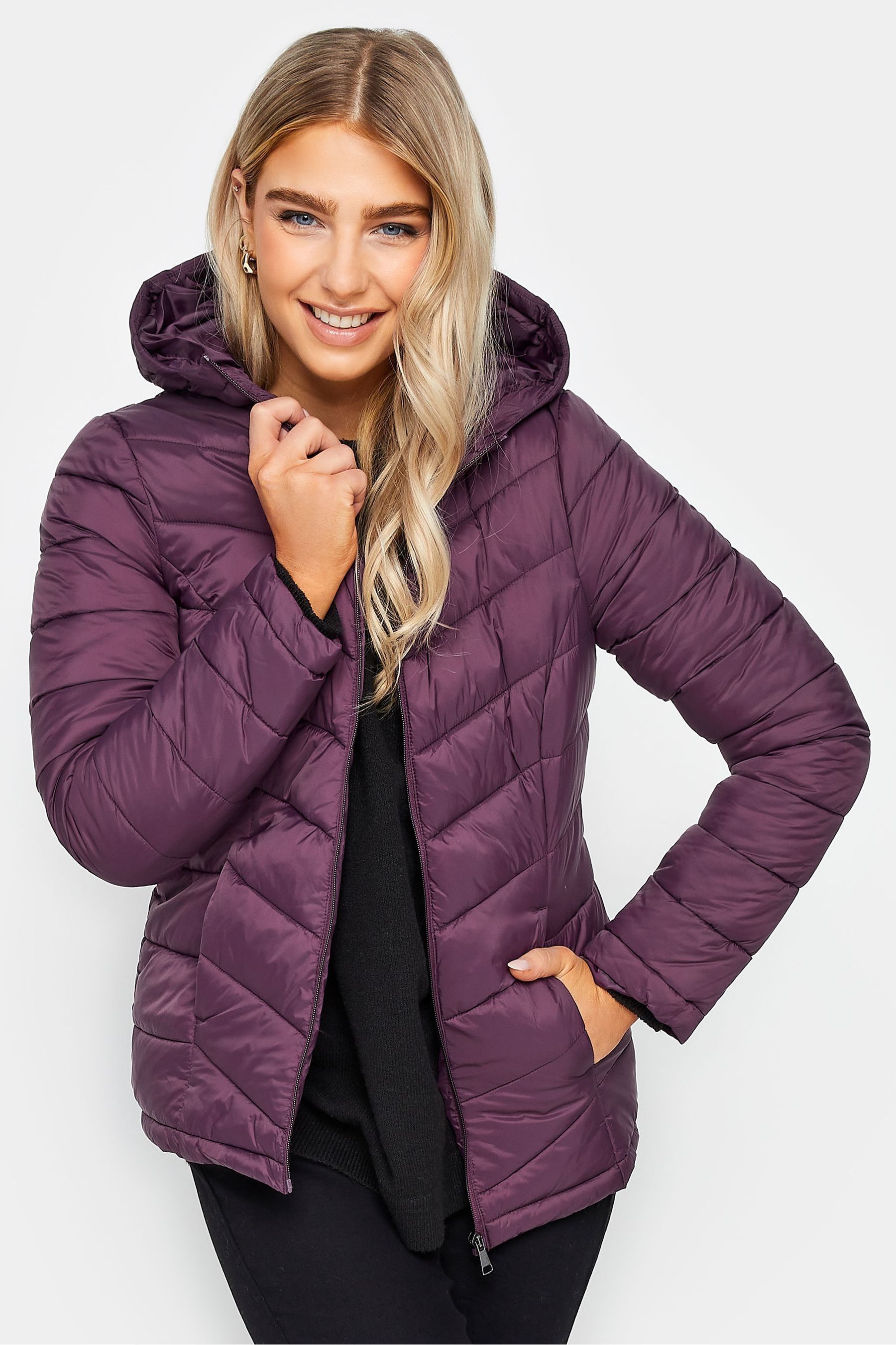 Buy M Co Purple Short Quilted Padded Jacket from the Next UK online shop