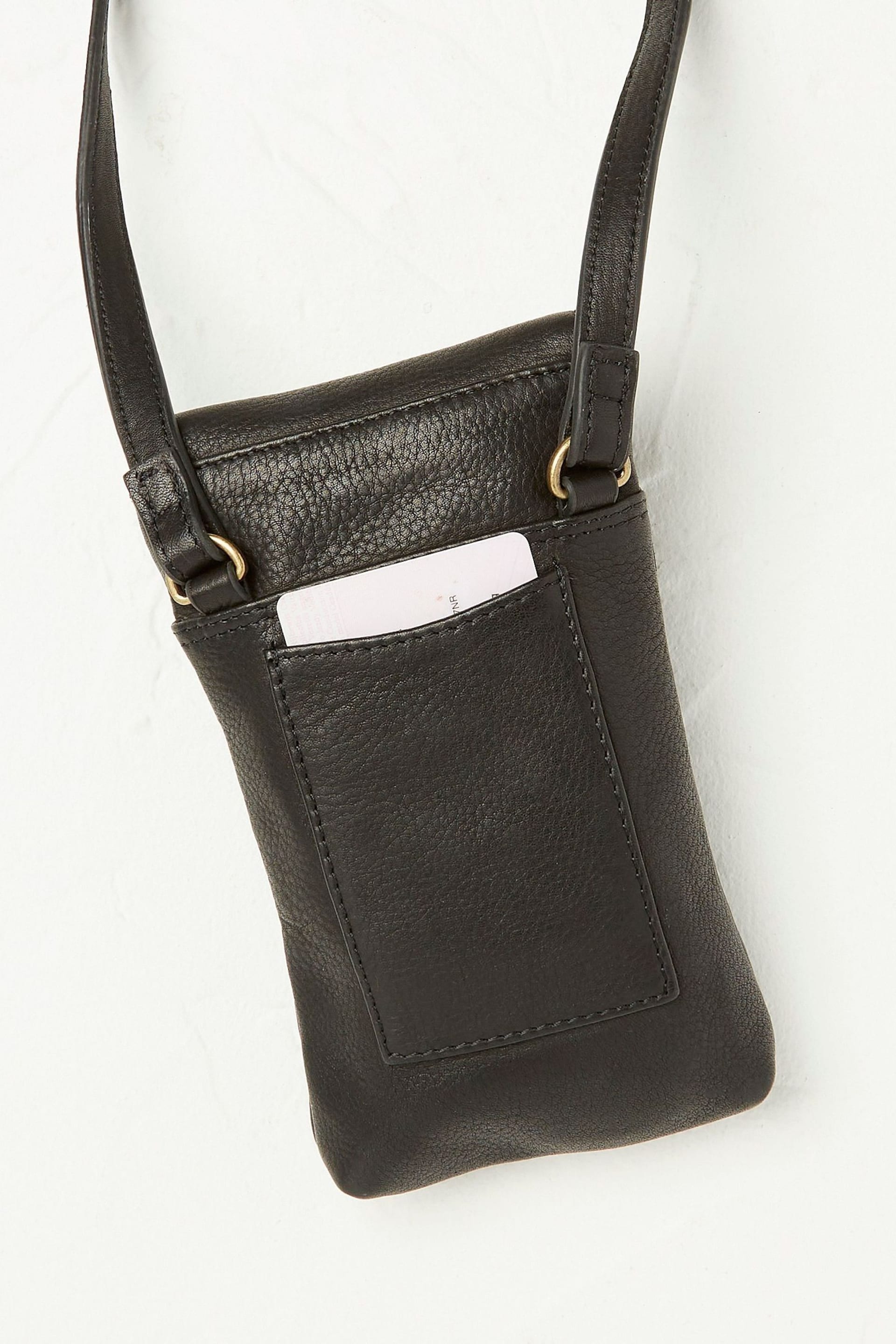FatFace Black Bronte Bee Phone Bag - Image 3 of 4