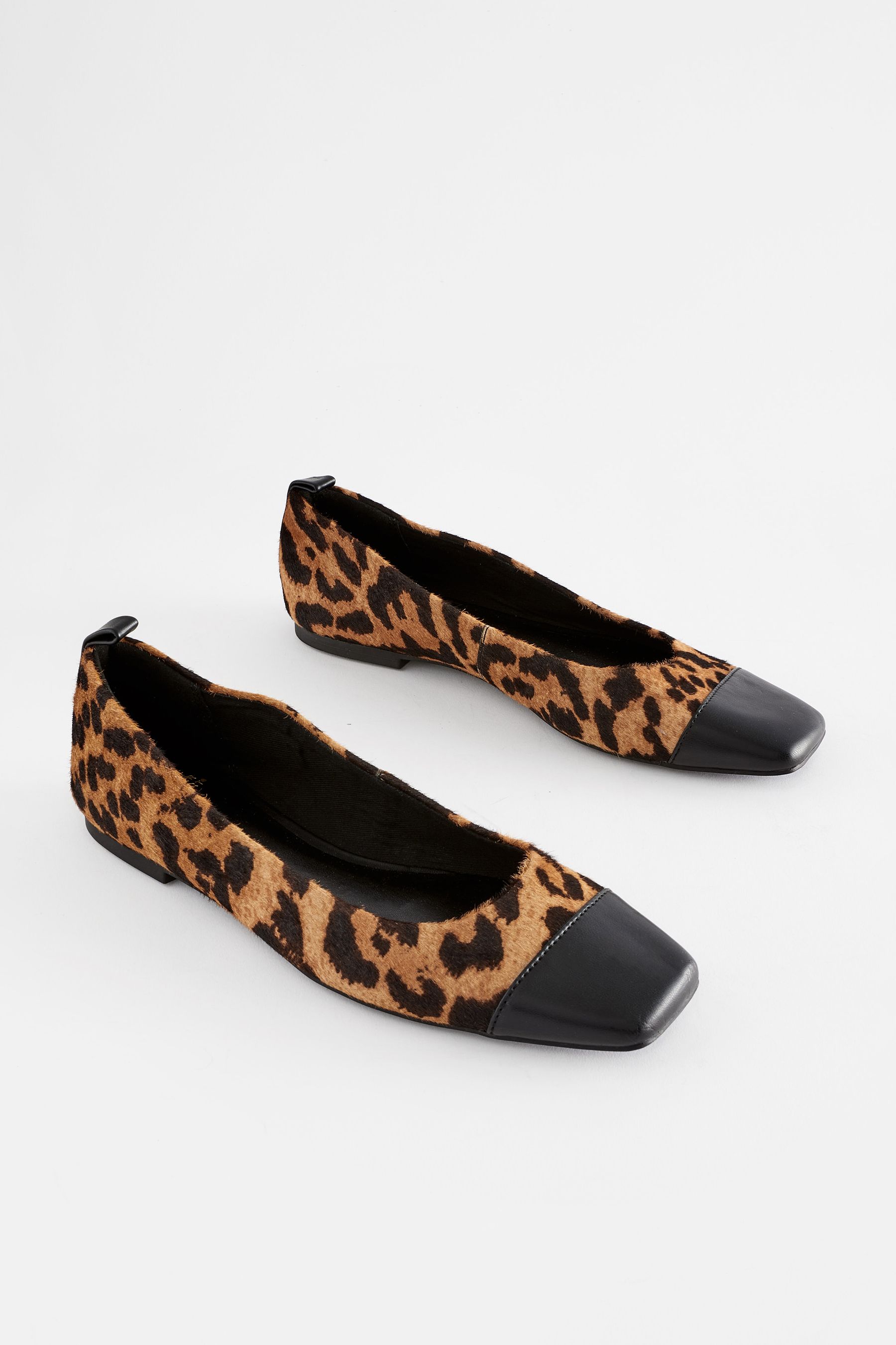 Leopard skin deals flat shoes