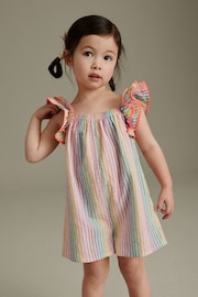 Multi Rainbow Playsuit (3mths-7yrs) - Image 1 of 6