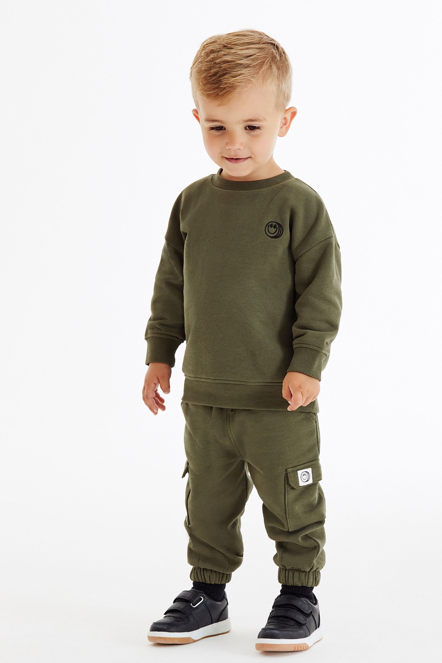 Boys black slip on trainers sales