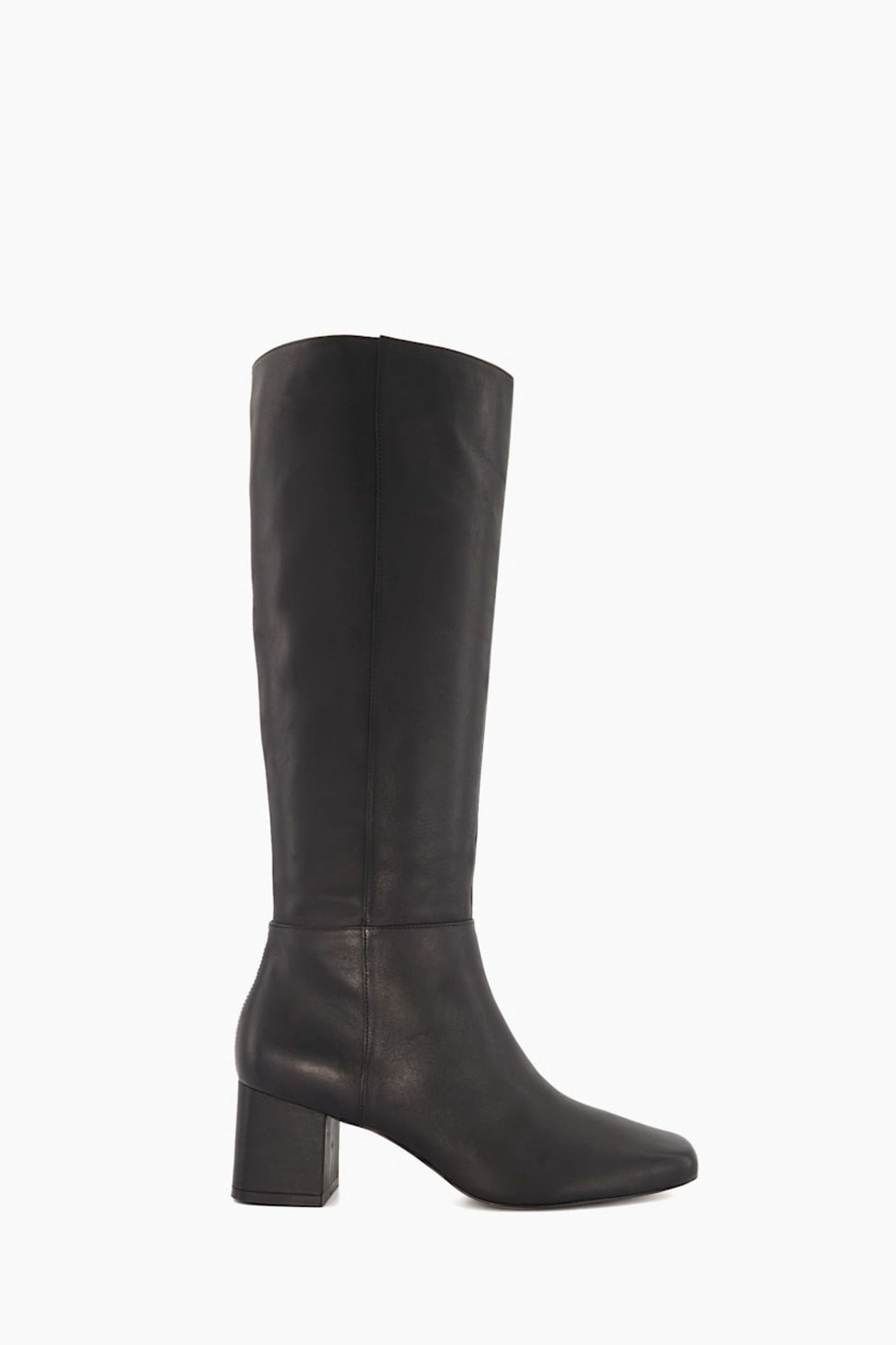 Buy Dune London Signature Square Toe Smart High Black Boots from