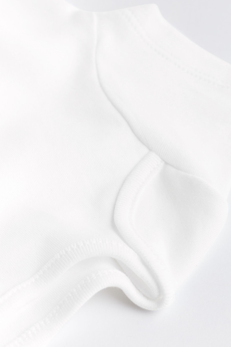 White Essential 7 Pack Baby Short Sleeve Bodysuits - Image 8 of 8