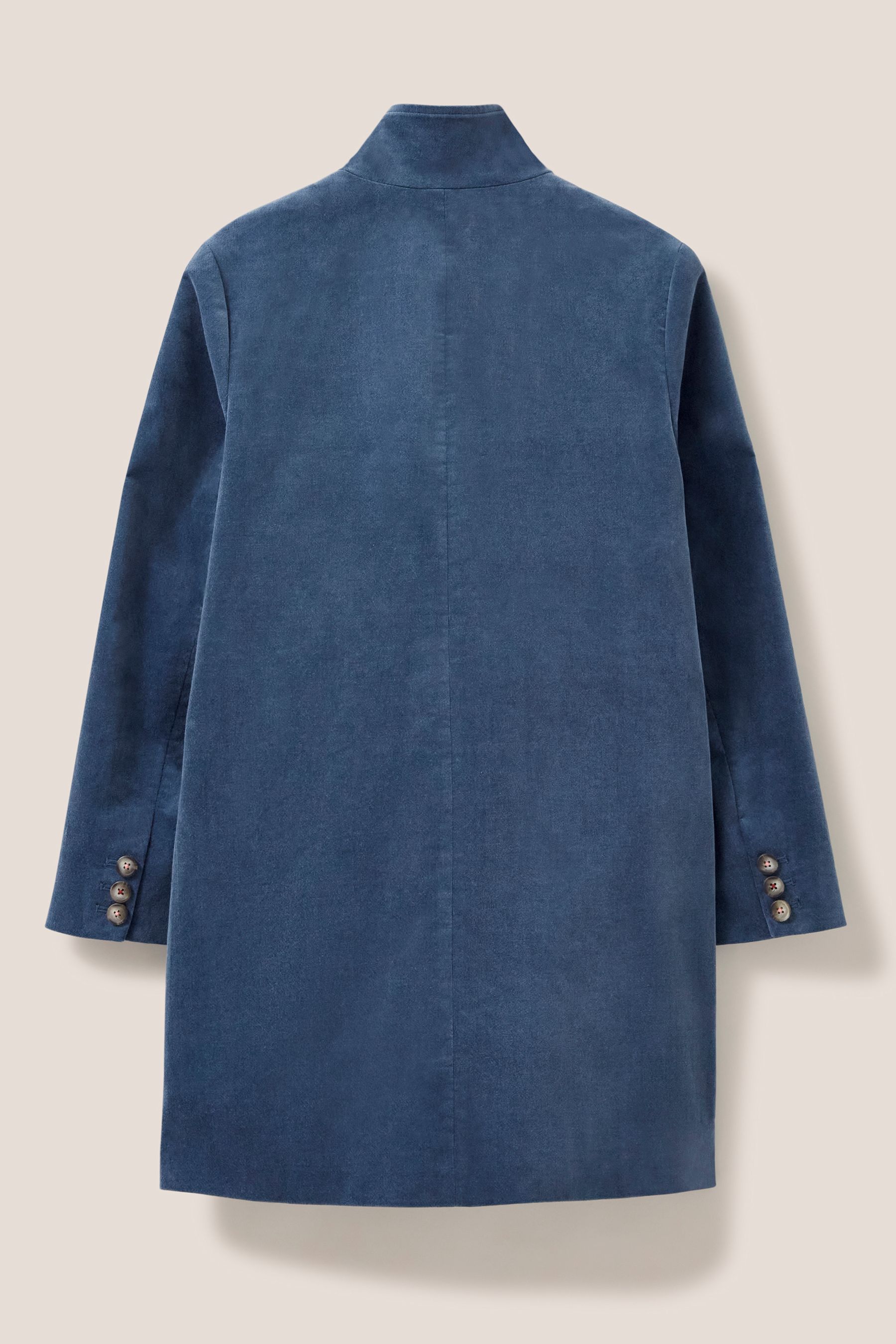 Buy White Stuff Blue Denim Karla Velvet Coat from Next Ireland