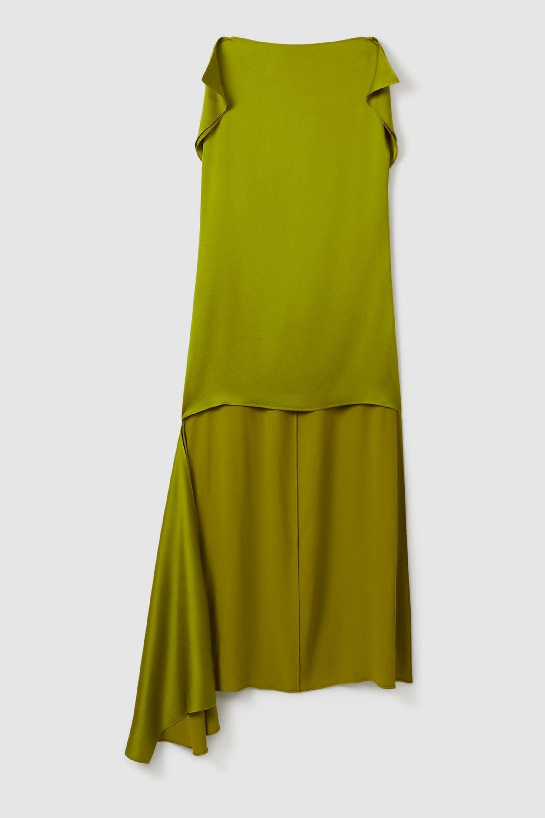 Eloise asymmetric hem midi silk dress outlet