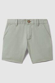 Reiss Pistachio Wicket Junior Casual Chino Shorts - Image 2 of 4