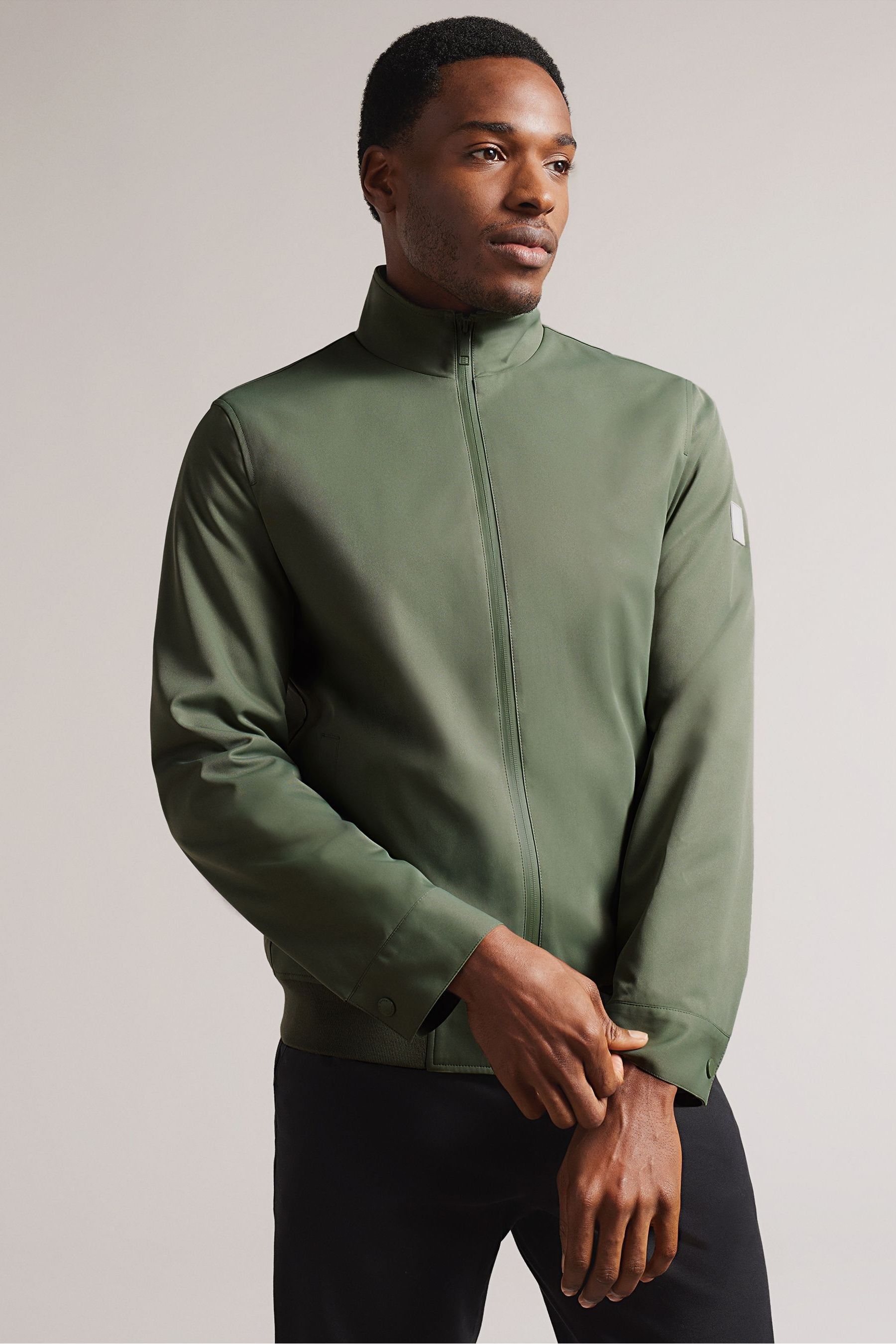 Ted baker green bomber jacket deals