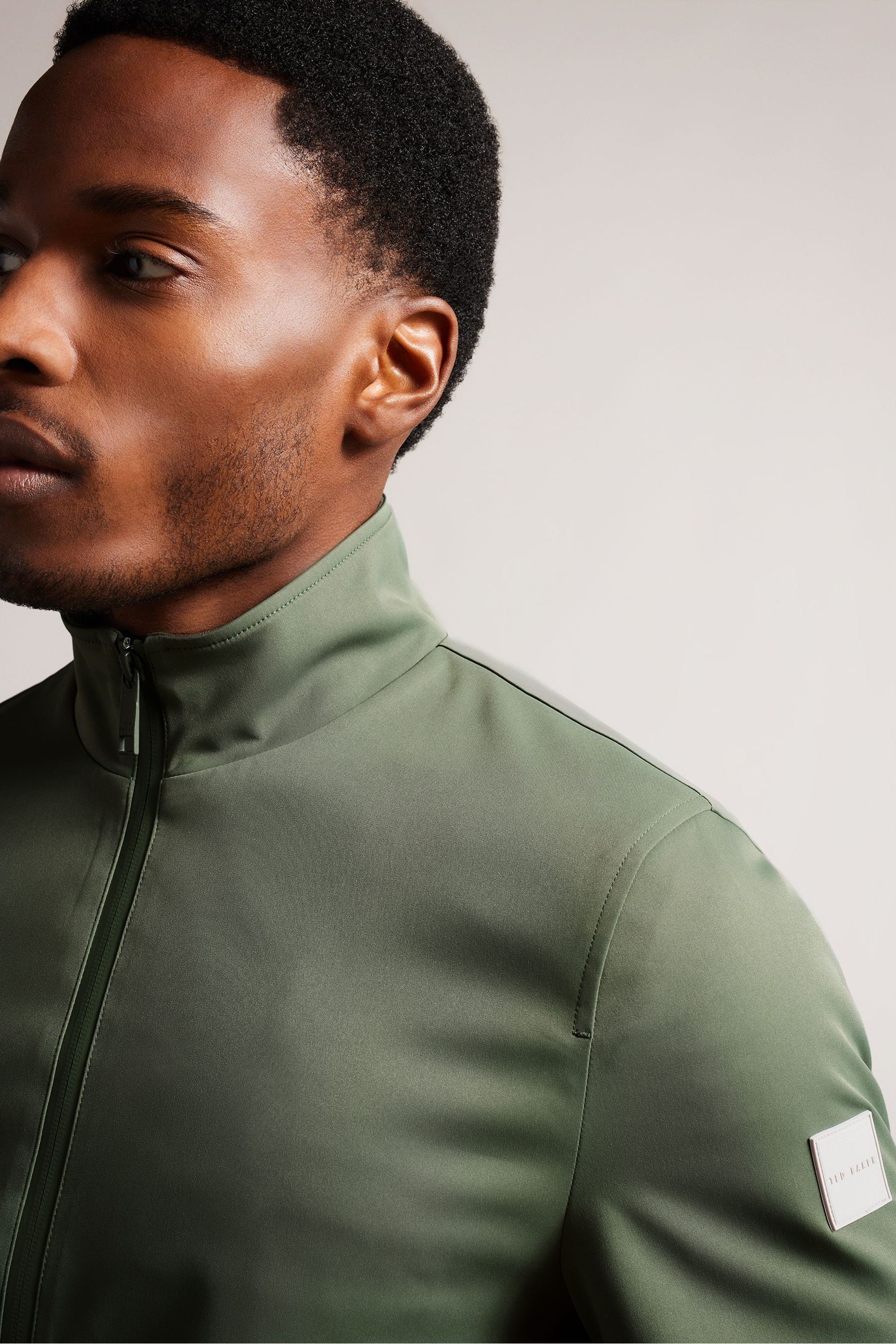 Buy Ted Baker Green Arzona Smart Nylon Funnel Neck Bomber Jacket from Next Luxembourg