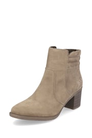 Rieker Womens Zipper Brown Boots - Image 4 of 10