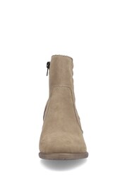 Rieker Womens Zipper Brown Boots - Image 6 of 10