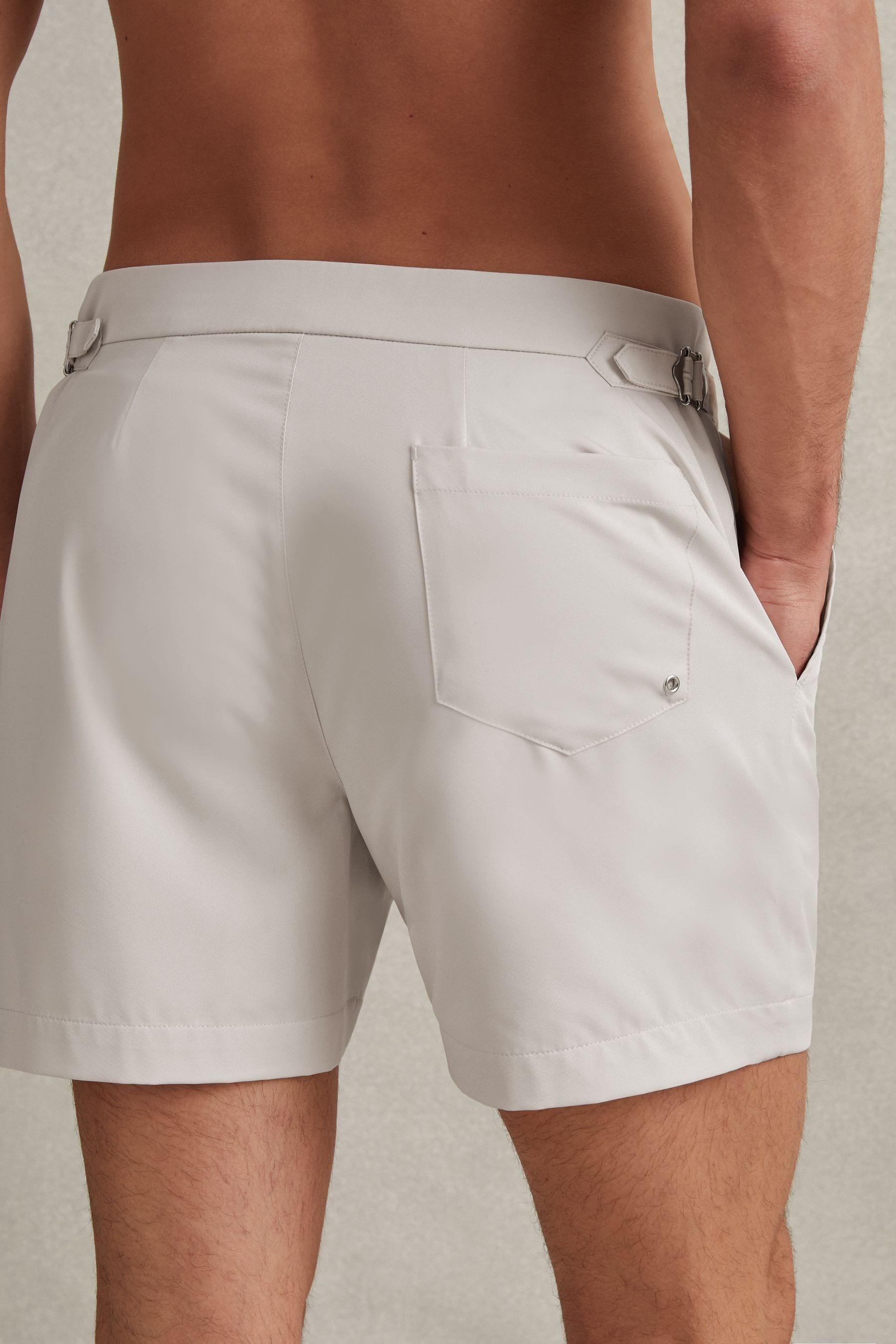 Buy Reiss Off White Sun Side Adjuster Swim Shorts from Next Slovenia