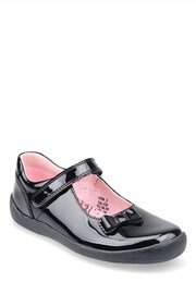 Start-Rite Giggle Riptape Black Leather School Shoes Wide Fit - Image 3 of 6