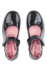 Start-Rite Giggle Riptape Black Leather School Shoes Wide Fit - Image 5 of 6