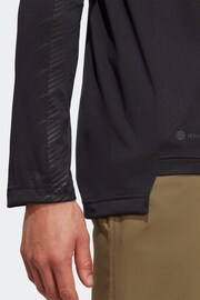 adidas Terrex Khaki Green Half Zip Long Sleeve Fleece - Image 6 of 8