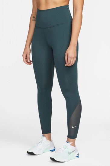 Nike Dark Green One High Waisted 7/8 Leggings