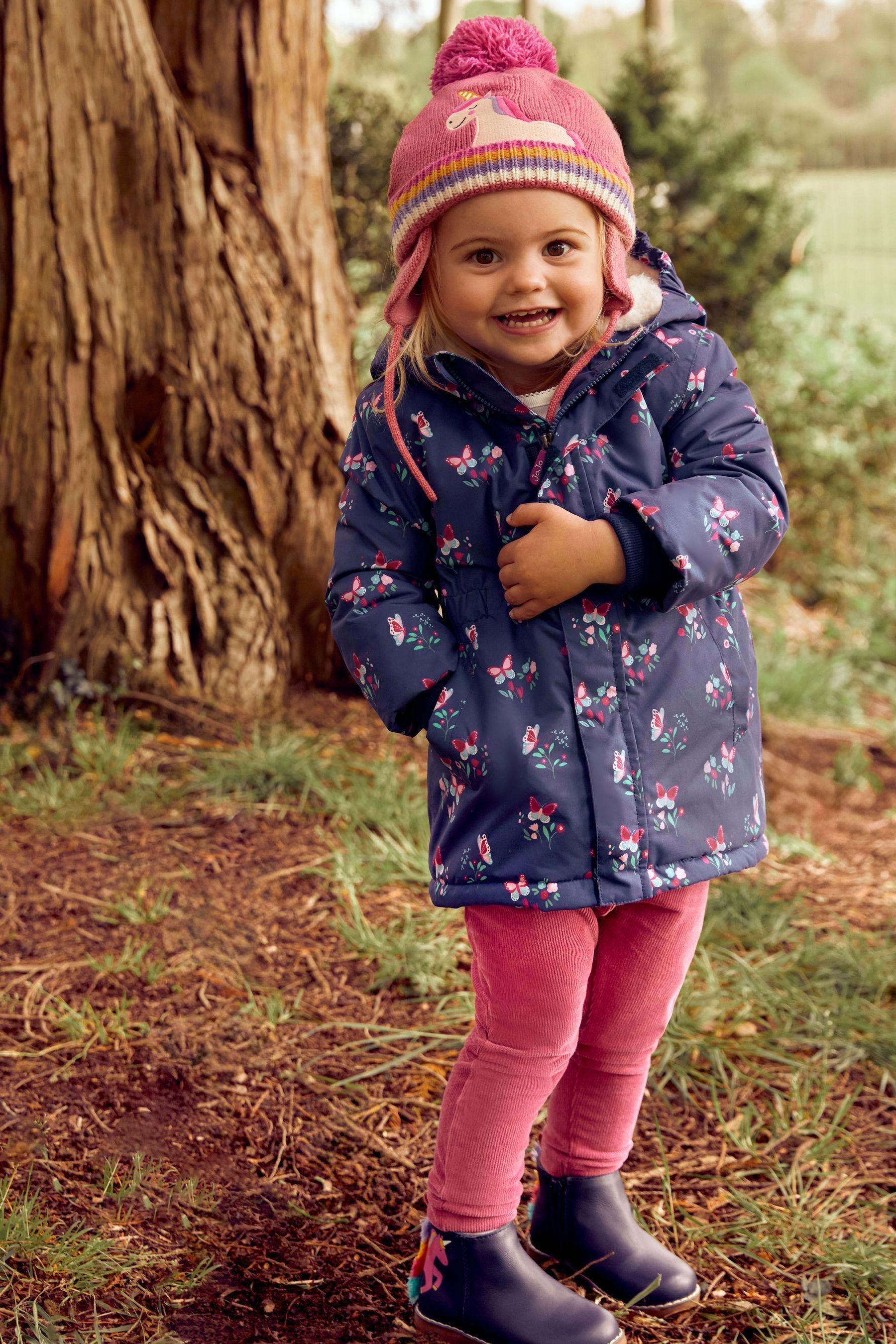 Buy JoJo Maman Bebe Navy Girls Leather Unicorn Chelsea Boots from Next Luxembourg