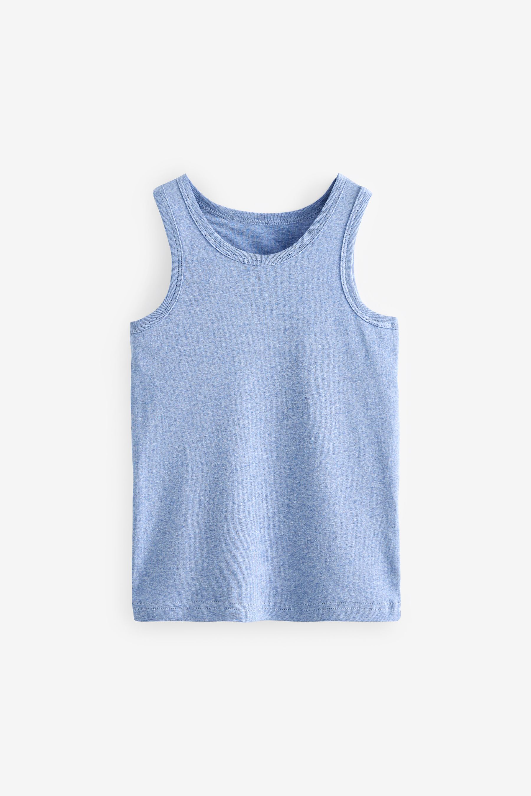 Buy Blue 100 Cotton Vests 5 Pack 1.5 16yrs from the Next UK online shop