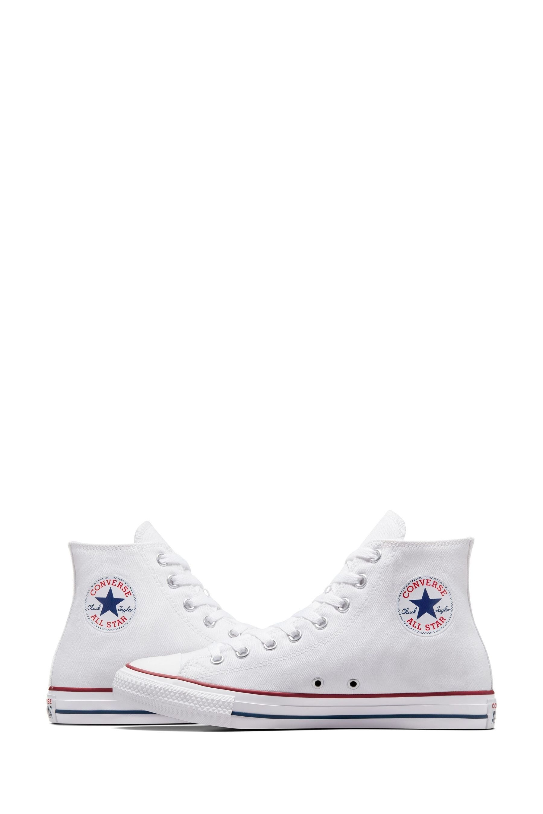 Buy Converse White Standard Fit Chuck Taylor All Star High Trainers from Next United Arab Emirates