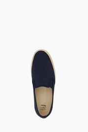 Dune London Blue Findlayy Canvas Espadrilles - Image 4 of 5