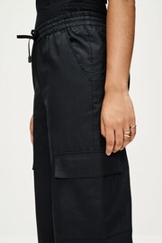 Black Wide Leg Cargo Trousers - Image 5 of 7