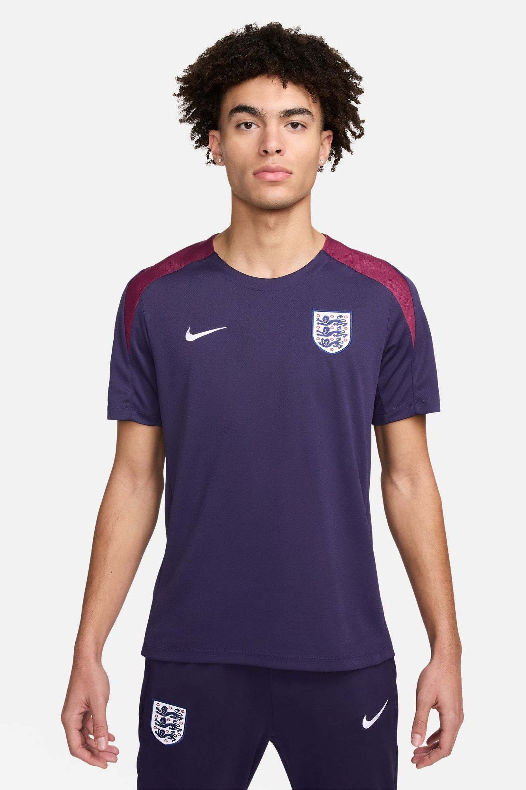 Buy Nike Purple Dri FIT England Strike Football T Shirt from the Next UK online shop