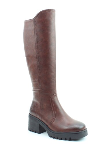 Heavenly Feet Ladies Vegan Friendly Tall Brown Boots