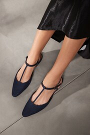 Denim Forever Comfort T Bar Slingback Shoes - Image 2 of 7