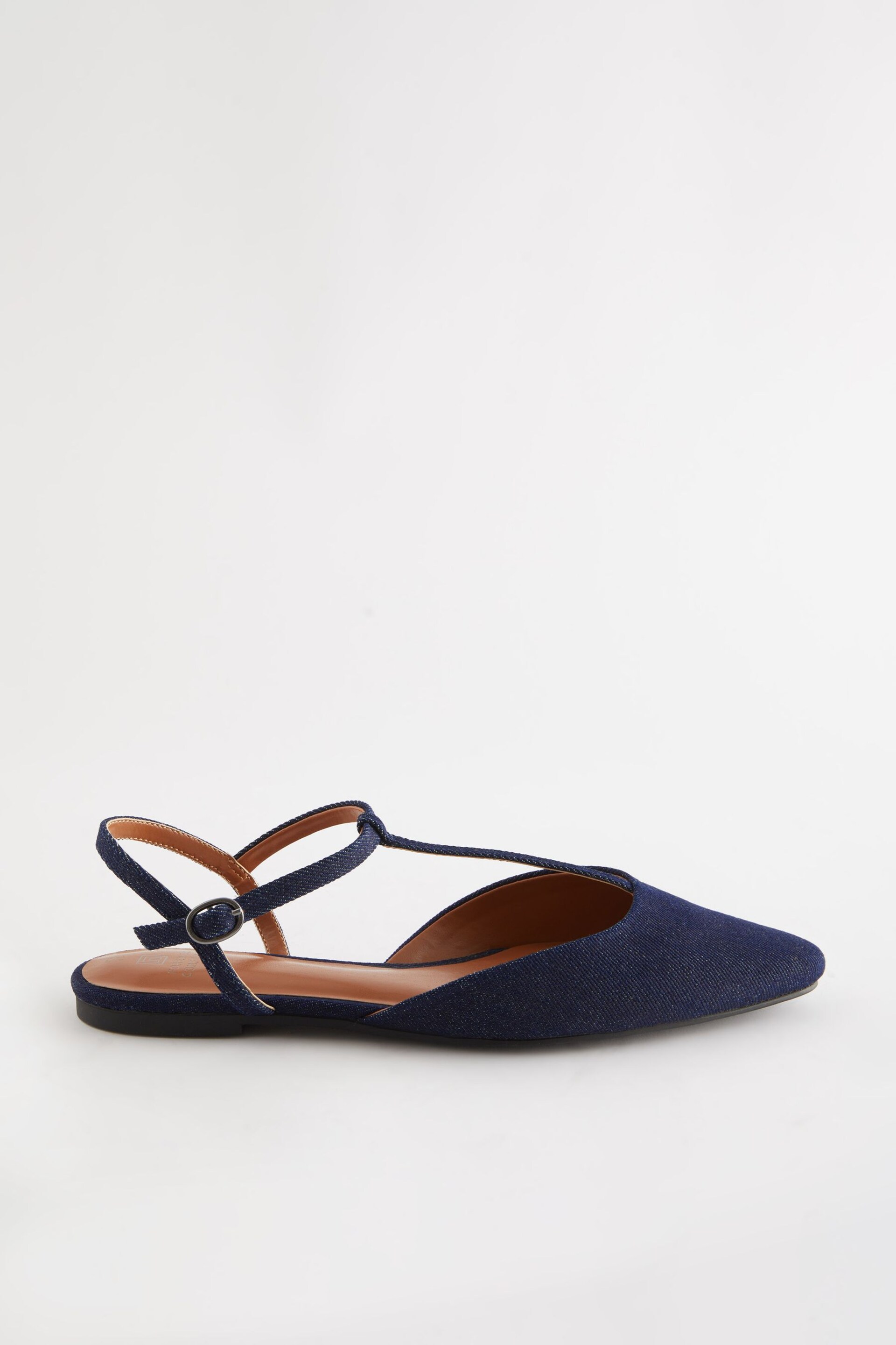 Denim Forever Comfort T Bar Slingback Shoes - Image 5 of 7