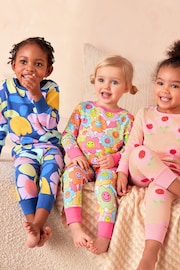 Multi Bright Character 3 Pack Printed Long Sleeve Pyjamas (9mths-10yrs) - Image 1 of 15