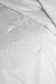 White Embossed Heart Bedspread - Image 3 of 3