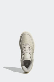 adidas Grey/Ecru Sportswear Courtblock Trainers - Image 4 of 6