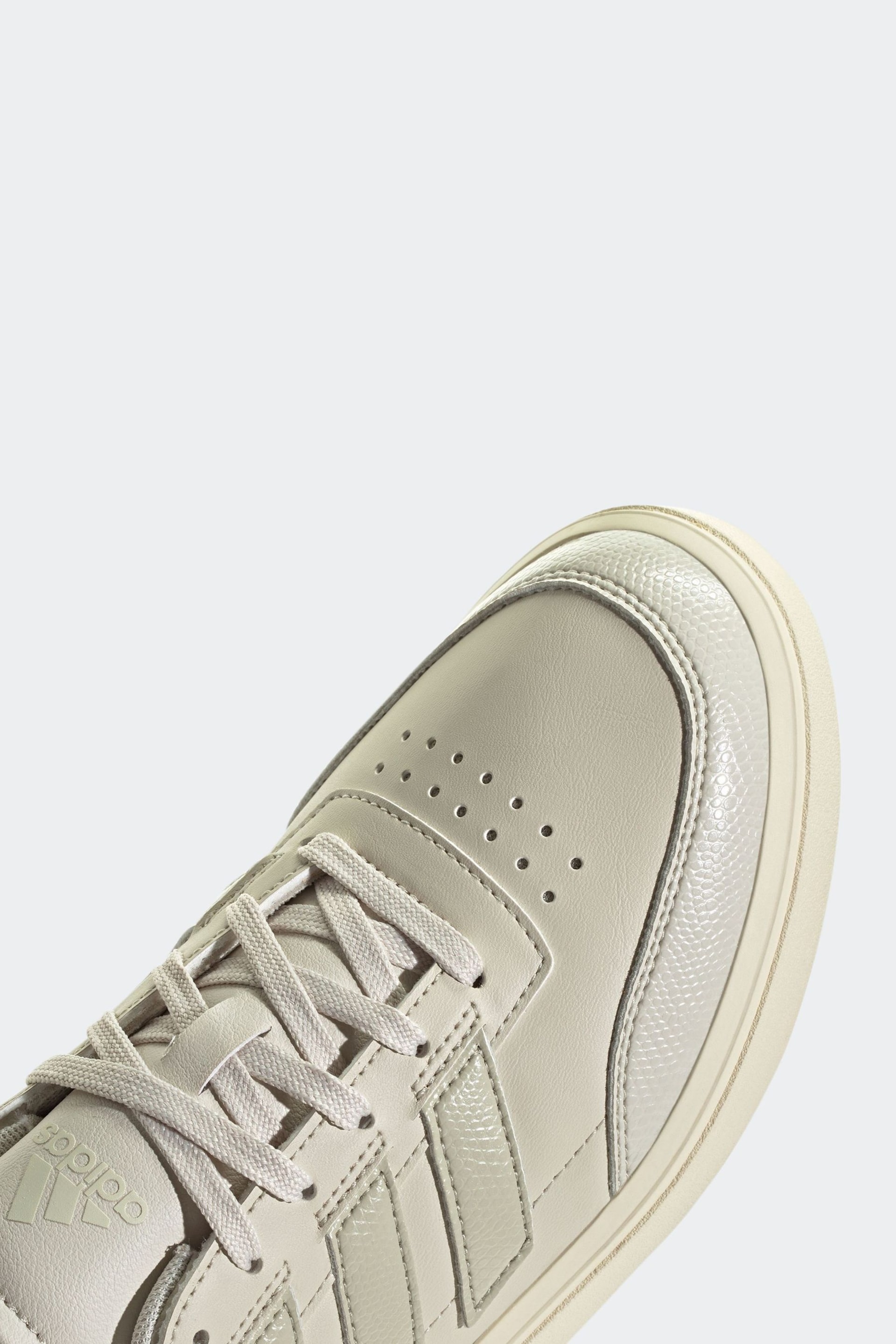 adidas Grey/Ecru Sportswear Courtblock Trainers - Image 6 of 6