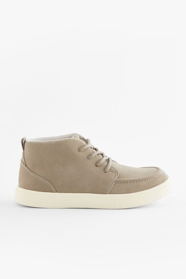 Neutral Standard Fit (F) Smart Lace-Up Boots